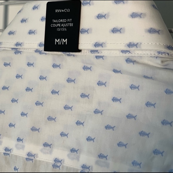 RW&CO Button Down Dress Shirt Medium - Picture 2 of 2